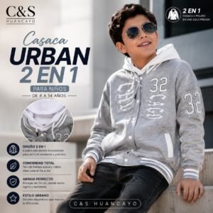 Casaca 2 en 1 con Polera Urban para Niño