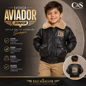 Casaca Aviador con Forro para Niño