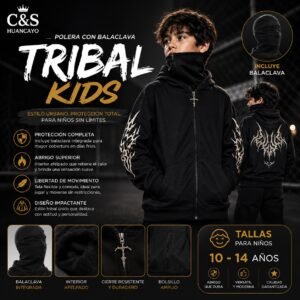 Polera Tribal con Balaclava para Niño