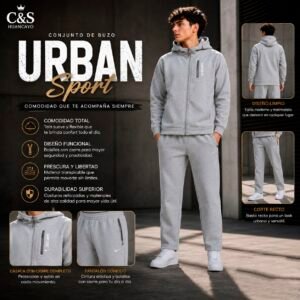 Conjunto de Buzo Urban Sport para Hombre con Pantalón Corte Recto
