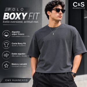Polo Boxy Fit para Hombre de Doble Algodón