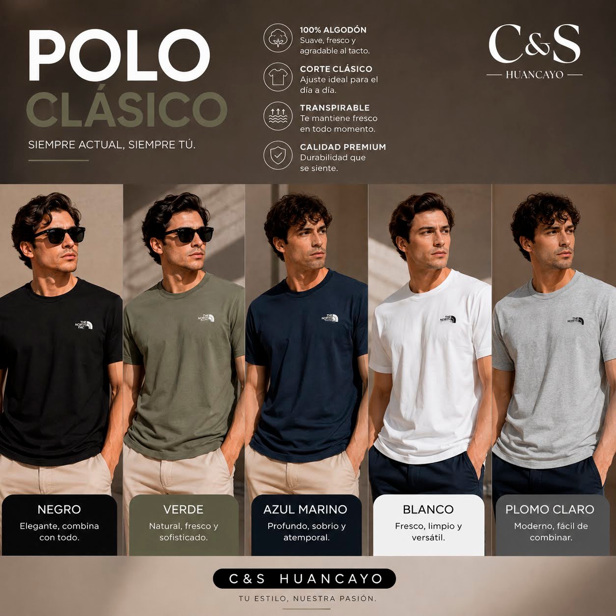 Polo Básico Premium para Hombre de Algodón - Imagen 2