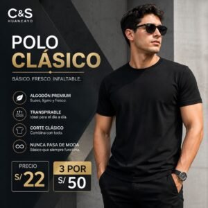 Polo Clásico para Hombre 100% Algodón